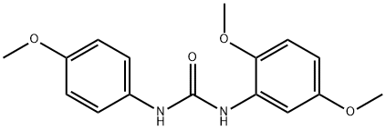 1-(2,5-dimethoxyphenyl)-3-(4-methoxyphenyl)urea 구조식 이미지