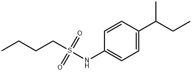 N-(4-butan-2-ylphenyl)butane-1-sulfonamide Structure