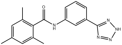 2,4,6-trimethyl-N-[3-(2H-tetrazol-5-yl)phenyl]benzamide 구조식 이미지