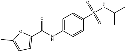 5-methyl-N-[4-(propan-2-ylsulfamoyl)phenyl]furan-2-carboxamide 구조식 이미지