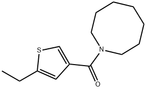 azocan-1-yl-(5-ethylthiophen-3-yl)methanone 구조식 이미지
