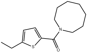 azocan-1-yl-(5-ethylthiophen-2-yl)methanone 구조식 이미지