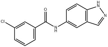 3-chloro-N-(1H-indazol-5-yl)benzamide 구조식 이미지