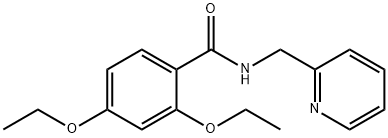 2,4-diethoxy-N-(pyridin-2-ylmethyl)benzamide 구조식 이미지