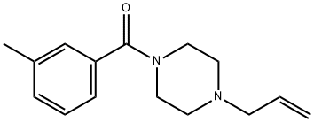 (3-methylphenyl)-(4-prop-2-enylpiperazin-1-yl)methanone 구조식 이미지