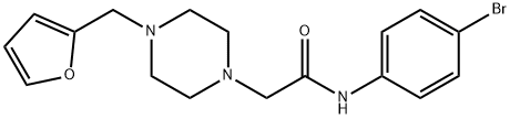 N-(4-bromophenyl)-2-[4-(furan-2-ylmethyl)piperazin-1-yl]acetamide 구조식 이미지