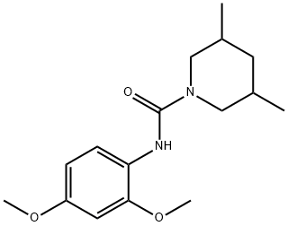 N-(2,4-dimethoxyphenyl)-3,5-dimethylpiperidine-1-carboxamide 구조식 이미지