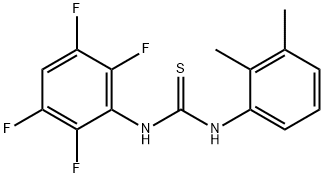 1-(2,3-dimethylphenyl)-3-(2,3,5,6-tetrafluorophenyl)thiourea 구조식 이미지