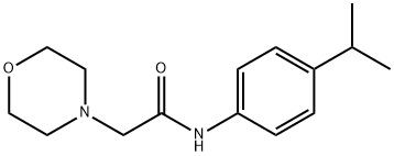 2-morpholin-4-yl-N-(4-propan-2-ylphenyl)acetamide Structure