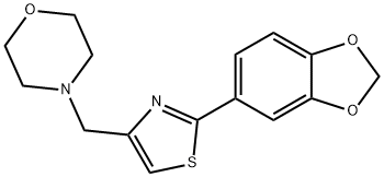 4-[[2-(1,3-benzodioxol-5-yl)-1,3-thiazol-4-yl]methyl]morpholine Structure