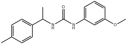 1-(3-methoxyphenyl)-3-[1-(4-methylphenyl)ethyl]urea Structure