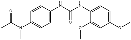 N-[4-[(2,4-dimethoxyphenyl)carbamoylamino]phenyl]-N-methylacetamide Structure