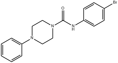 N-(4-bromophenyl)-4-phenylpiperazine-1-carboxamide Structure