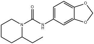 N-(1,3-benzodioxol-5-yl)-2-ethylpiperidine-1-carboxamide 구조식 이미지