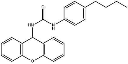 1-(4-butylphenyl)-3-(9H-xanthen-9-yl)urea Structure