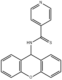 N-(9H-xanthen-9-yl)pyridine-4-carbothioamide 구조식 이미지