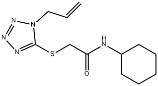 N-cyclohexyl-2-(1-prop-2-enyltetrazol-5-yl)sulfanylacetamide Structure