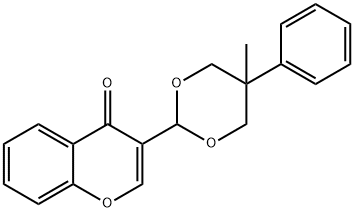 3-(5-methyl-5-phenyl-1,3-dioxan-2-yl)chromen-4-one 구조식 이미지