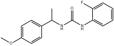 1-(2-fluorophenyl)-3-[1-(4-methoxyphenyl)ethyl]urea 구조식 이미지