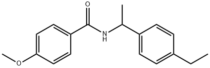 N-[1-(4-ethylphenyl)ethyl]-4-methoxybenzamide Structure