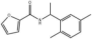 N-[1-(2,5-dimethylphenyl)ethyl]furan-2-carboxamide 구조식 이미지
