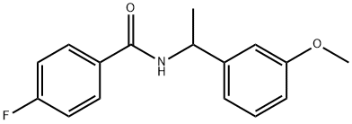 4-fluoro-N-[1-(3-methoxyphenyl)ethyl]benzamide Structure
