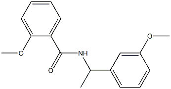 2-methoxy-N-[1-(3-methoxyphenyl)ethyl]benzamide Structure