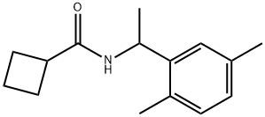 N-[1-(2,5-dimethylphenyl)ethyl]cyclobutanecarboxamide 구조식 이미지