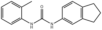 1-(2,3-dihydro-1H-inden-5-yl)-3-(2-methylphenyl)urea 구조식 이미지