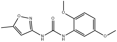 1-(2,5-dimethoxyphenyl)-3-(5-methyl-1,2-oxazol-3-yl)urea Structure