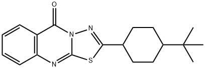 2-(4-tert-butylcyclohexyl)-[1,3,4]thiadiazolo[2,3-b]quinazolin-5-one 구조식 이미지