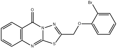 2-[(2-bromophenoxy)methyl]-[1,3,4]thiadiazolo[2,3-b]quinazolin-5-one Structure
