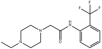 2-(4-ethylpiperazin-1-yl)-N-[2-(trifluoromethyl)phenyl]acetamide 구조식 이미지