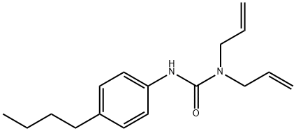 3-(4-butylphenyl)-1,1-bis(prop-2-enyl)urea Structure