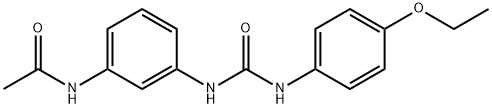 N-[3-[(4-ethoxyphenyl)carbamoylamino]phenyl]acetamide 구조식 이미지