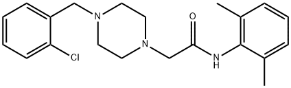 2-[4-[(2-chlorophenyl)methyl]piperazin-1-yl]-N-(2,6-dimethylphenyl)acetamide Structure