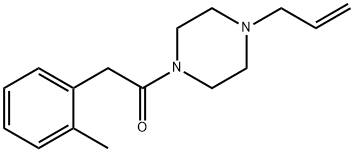 2-(2-methylphenyl)-1-(4-prop-2-enylpiperazin-1-yl)ethanone Structure