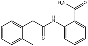 2-[[2-(2-methylphenyl)acetyl]amino]benzamide 구조식 이미지