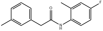 N-(4-fluoro-2-methylphenyl)-2-(3-methylphenyl)acetamide Structure