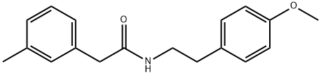 N-[2-(4-methoxyphenyl)ethyl]-2-(3-methylphenyl)acetamide 구조식 이미지