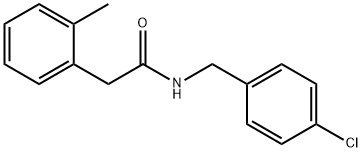 N-[(4-chlorophenyl)methyl]-2-(2-methylphenyl)acetamide 구조식 이미지