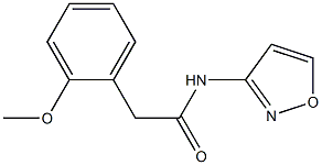 2-(2-methoxyphenyl)-N-(1,2-oxazol-3-yl)acetamide 구조식 이미지