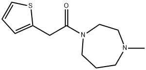 1-(4-methyl-1,4-diazepan-1-yl)-2-thiophen-2-ylethanone 구조식 이미지