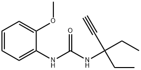 1-(3-ethylpent-1-yn-3-yl)-3-(2-methoxyphenyl)urea 구조식 이미지