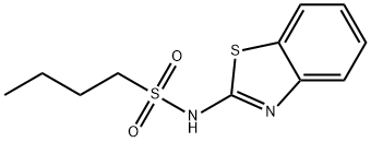 N-(1,3-benzothiazol-2-yl)butane-1-sulfonamide 구조식 이미지