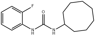 1-cyclooctyl-3-(2-fluorophenyl)urea 구조식 이미지