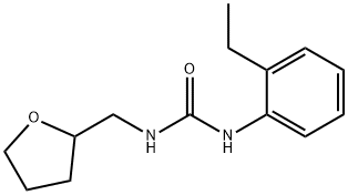 1-(2-ethylphenyl)-3-(oxolan-2-ylmethyl)urea 구조식 이미지