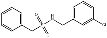 N-[(3-chlorophenyl)methyl]-1-phenylmethanesulfonamide Structure