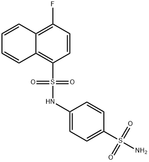 4-fluoro-N-(4-sulfamoylphenyl)naphthalene-1-sulfonamide 구조식 이미지