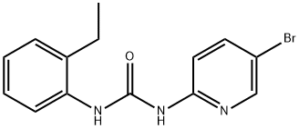 1-(5-bromopyridin-2-yl)-3-(2-ethylphenyl)urea Structure